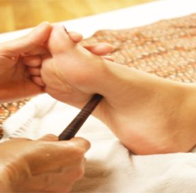 Fußreflexzonen-Massage Fußreflexzonen-Massage
